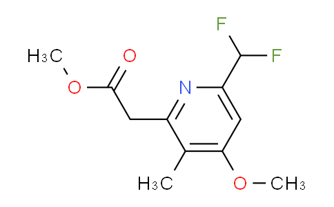AM204532 | 1806990-22-6 | Methyl 6-(difluoromethyl)-4-methoxy-3-methylpyridine-2-acetate