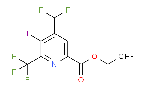 AM204544 | 1805431-02-0 | Ethyl 4-(difluoromethyl)-3-iodo-2-(trifluoromethyl)pyridine-6-carboxylate