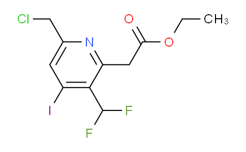 AM204559 | 1805197-90-3 | Ethyl 6-(chloromethyl)-3-(difluoromethyl)-4-iodopyridine-2-acetate