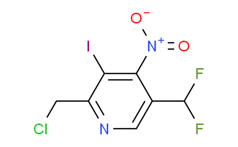 2-(Chloromethyl)-5-(difluoromethyl)-3-iodo-4-nitropyridine