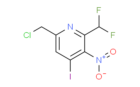 6-(Chloromethyl)-2-(difluoromethyl)-4-iodo-3-nitropyridine