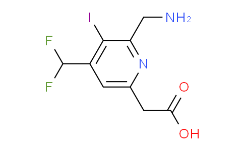 AM204590 | 1807150-94-2 | 2-(Aminomethyl)-4-(difluoromethyl)-3-iodopyridine-6-acetic acid