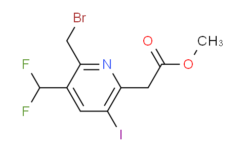 AM204598 | 1805194-42-6 | Methyl 2-(bromomethyl)-3-(difluoromethyl)-5-iodopyridine-6-acetate