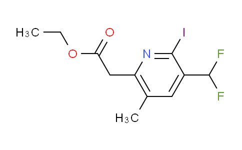 AM204615 | 1805420-89-6 | Ethyl 3-(difluoromethyl)-2-iodo-5-methylpyridine-6-acetate