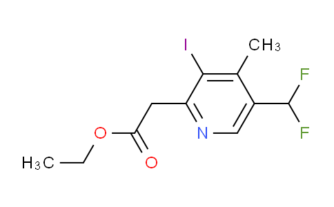 AM204618 | 1805421-31-1 | Ethyl 5-(difluoromethyl)-3-iodo-4-methylpyridine-2-acetate