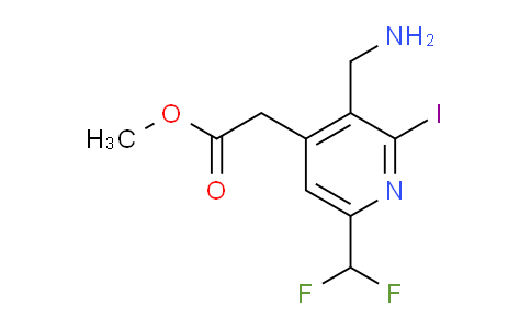 AM204620 | 1805199-54-5 | Methyl 3-(aminomethyl)-6-(difluoromethyl)-2-iodopyridine-4-acetate