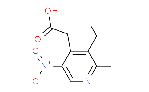 AM204627 | 1804862-89-2 | 3-(Difluoromethyl)-2-iodo-5-nitropyridine-4-acetic acid