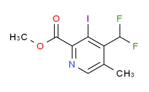 AM204629 | 1807144-06-4 | Methyl 4-(difluoromethyl)-3-iodo-5-methylpyridine-2-carboxylate