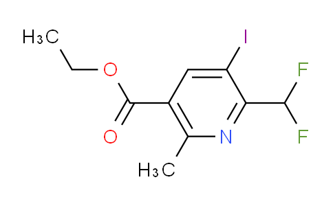 AM204633 | 1806946-73-5 | Ethyl 2-(difluoromethyl)-3-iodo-6-methylpyridine-5-carboxylate