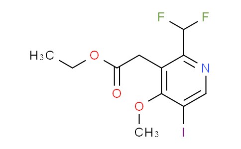 AM204657 | 1806880-54-5 | Ethyl 2-(difluoromethyl)-5-iodo-4-methoxypyridine-3-acetate
