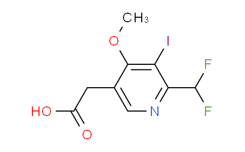 AM204661 | 1805545-43-0 | 2-(Difluoromethyl)-3-iodo-4-methoxypyridine-5-acetic acid