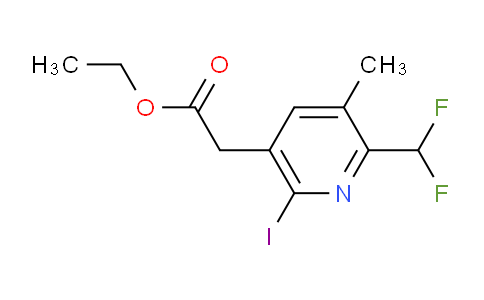 AM204662 | 1805089-01-3 | Ethyl 2-(difluoromethyl)-6-iodo-3-methylpyridine-5-acetate