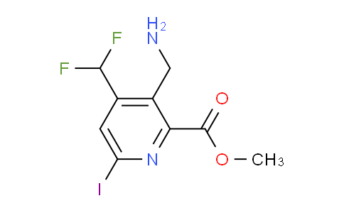 AM204672 | 1805466-33-4 | Methyl 3-(aminomethyl)-4-(difluoromethyl)-6-iodopyridine-2-carboxylate
