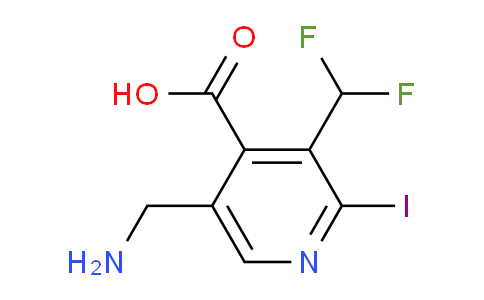 AM204683 | 1805424-34-3 | 5-(Aminomethyl)-3-(difluoromethyl)-2-iodopyridine-4-carboxylic acid