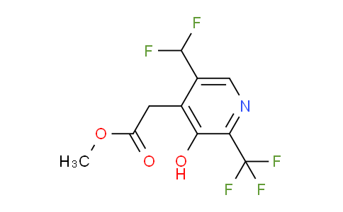 Methyl 5-(difluoromethyl)-3-hydroxy-2-(trifluoromethyl)pyridine-4-acetate