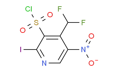 4-(Difluoromethyl)-2-iodo-5-nitropyridine-3-sulfonyl chloride