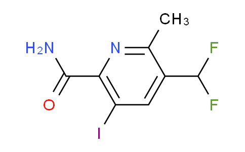 3-(Difluoromethyl)-5-iodo-2-methylpyridine-6-carboxamide
