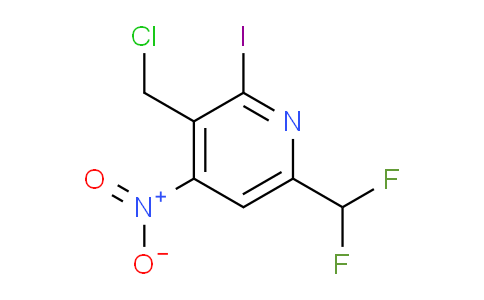 3-(Chloromethyl)-6-(difluoromethyl)-2-iodo-4-nitropyridine