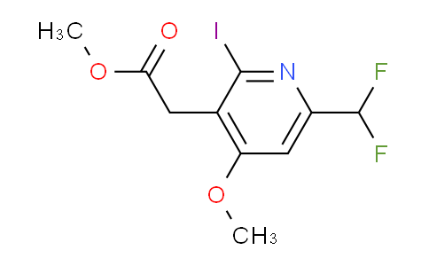 Methyl 6-(difluoromethyl)-2-iodo-4-methoxypyridine-3-acetate