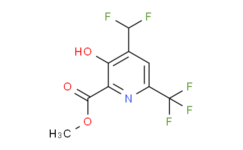 AM204763 | 1805509-04-9 | Methyl 4-(difluoromethyl)-3-hydroxy-6-(trifluoromethyl)pyridine-2-carboxylate