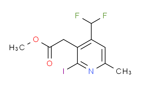 AM204784 | 1805510-67-1 | Methyl 4-(difluoromethyl)-2-iodo-6-methylpyridine-3-acetate