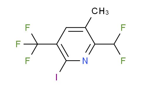 2-(Difluoromethyl)-6-iodo-3-methyl-5-(trifluoromethyl)pyridine