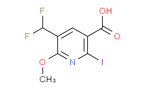 AM204822 | 1805415-28-4 | 3-(Difluoromethyl)-6-iodo-2-methoxypyridine-5-carboxylic acid