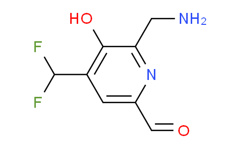 2-(Aminomethyl)-4-(difluoromethyl)-3-hydroxypyridine-6-carboxaldehyde