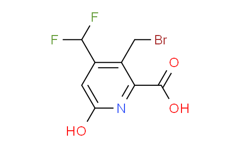 3-(Bromomethyl)-4-(difluoromethyl)-6-hydroxypyridine-2-carboxylic acid