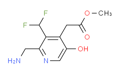 Methyl 2-(aminomethyl)-3-(difluoromethyl)-5-hydroxypyridine-4-acetate