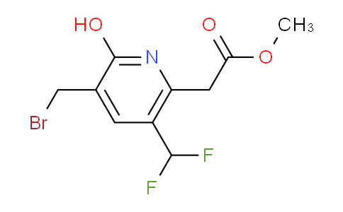 Methyl 3-(bromomethyl)-5-(difluoromethyl)-2-hydroxypyridine-6-acetate