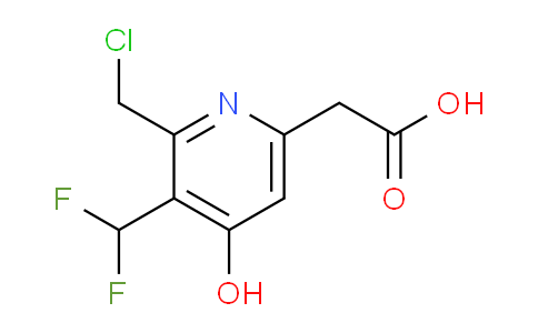 2-(Chloromethyl)-3-(difluoromethyl)-4-hydroxypyridine-6-acetic acid