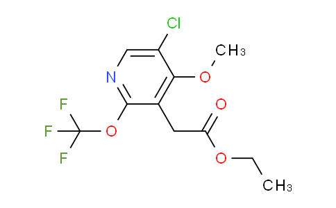 Ethyl 5-chloro-4-methoxy-2-(trifluoromethoxy)pyridine-3-acetate