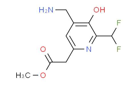 Methyl 4-(aminomethyl)-2-(difluoromethyl)-3-hydroxypyridine-6-acetate