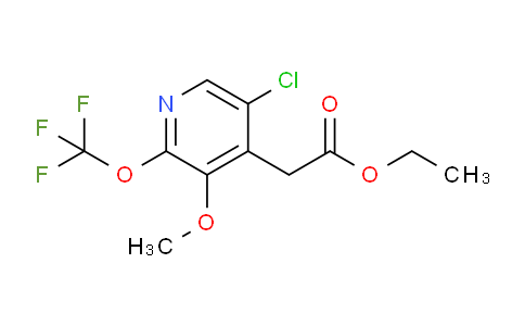 Ethyl 5-chloro-3-methoxy-2-(trifluoromethoxy)pyridine-4-acetate