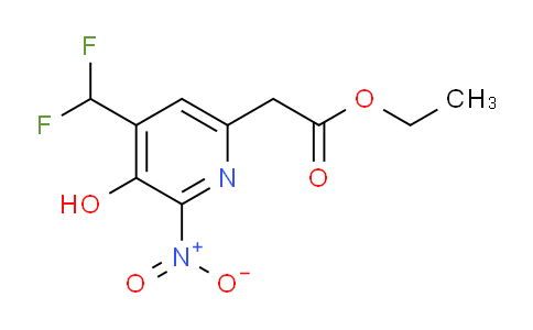 Ethyl 4-(difluoromethyl)-3-hydroxy-2-nitropyridine-6-acetate