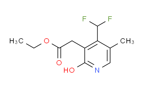 Ethyl 4-(difluoromethyl)-2-hydroxy-5-methylpyridine-3-acetate