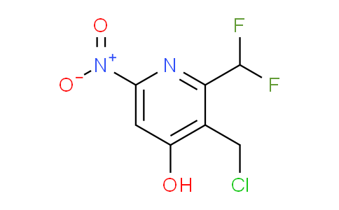 3-(Chloromethyl)-2-(difluoromethyl)-4-hydroxy-6-nitropyridine