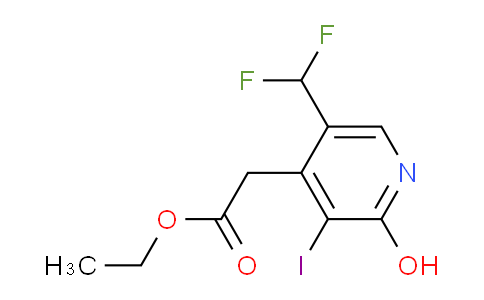 AM205043 | 1805995-15-6 | Ethyl 5-(difluoromethyl)-2-hydroxy-3-iodopyridine-4-acetate