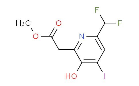 AM205048 | 1806939-43-4 | Methyl 6-(difluoromethyl)-3-hydroxy-4-iodopyridine-2-acetate