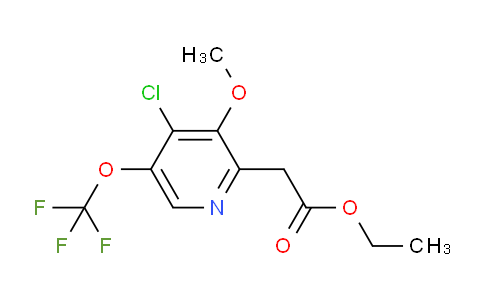 Ethyl 4-chloro-3-methoxy-5-(trifluoromethoxy)pyridine-2-acetate
