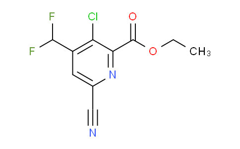 AM205095 | 1805361-87-8 | Ethyl 3-chloro-6-cyano-4-(difluoromethyl)pyridine-2-carboxylate