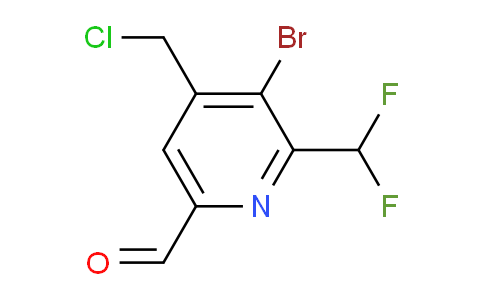 AM205105 | 1805250-29-6 | 3-Bromo-4-(chloromethyl)-2-(difluoromethyl)pyridine-6-carboxaldehyde