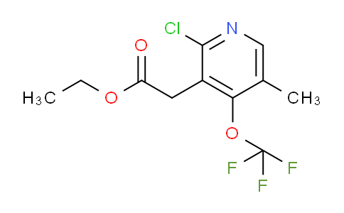Ethyl 2-chloro-5-methyl-4-(trifluoromethoxy)pyridine-3-acetate