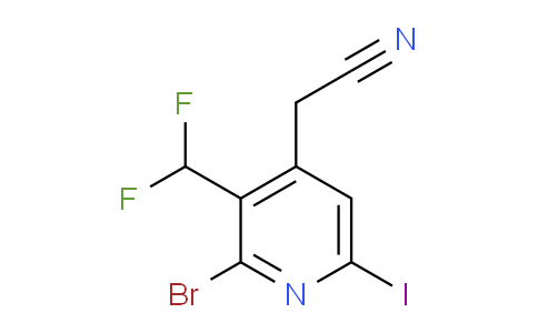 AM205121 | 1805922-21-7 | 2-Bromo-3-(difluoromethyl)-6-iodopyridine-4-acetonitrile