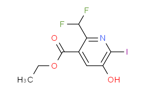 AM205126 | 1805255-80-4 | Ethyl 2-(difluoromethyl)-5-hydroxy-6-iodopyridine-3-carboxylate