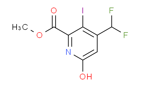 AM205168 | 1807107-10-3 | Methyl 4-(difluoromethyl)-6-hydroxy-3-iodopyridine-2-carboxylate