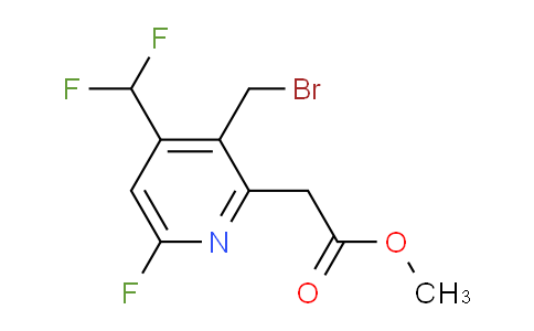 AM205172 | 1804376-76-8 | Methyl 3-(bromomethyl)-4-(difluoromethyl)-6-fluoropyridine-2-acetate