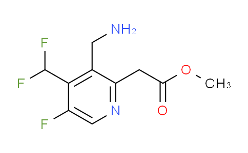 Methyl 3-(aminomethyl)-4-(difluoromethyl)-5-fluoropyridine-2-acetate