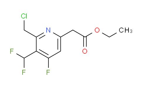 Ethyl 2-(chloromethyl)-3-(difluoromethyl)-4-fluoropyridine-6-acetate